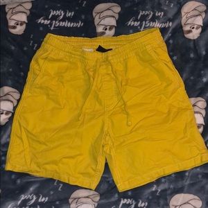 VANS yellow shorts SIZE Medium